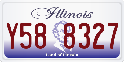 IL license plate Y588327