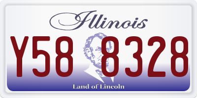 IL license plate Y588328