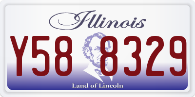 IL license plate Y588329