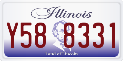 IL license plate Y588331