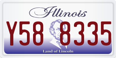 IL license plate Y588335