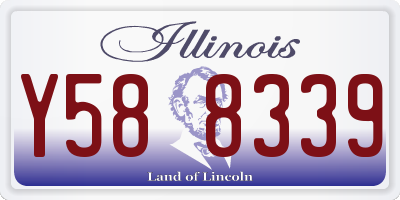 IL license plate Y588339