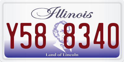 IL license plate Y588340