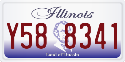 IL license plate Y588341