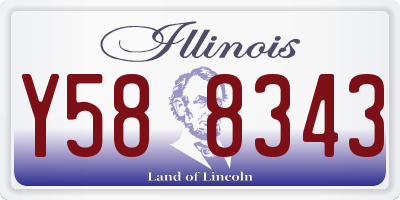 IL license plate Y588343