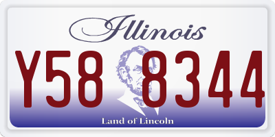 IL license plate Y588344