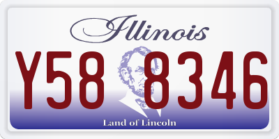 IL license plate Y588346