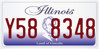 IL license plate Y588348