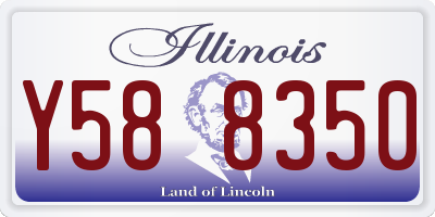 IL license plate Y588350