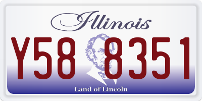 IL license plate Y588351