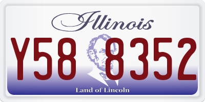 IL license plate Y588352