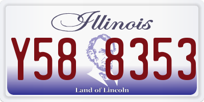 IL license plate Y588353