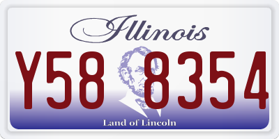 IL license plate Y588354