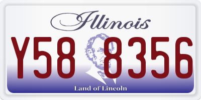 IL license plate Y588356