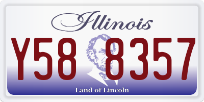 IL license plate Y588357