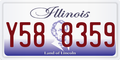 IL license plate Y588359