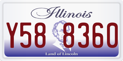 IL license plate Y588360