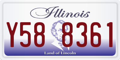 IL license plate Y588361