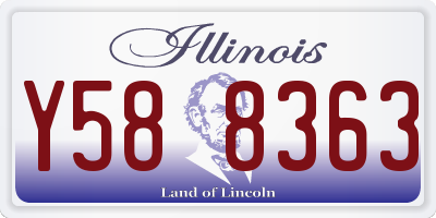 IL license plate Y588363
