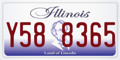 IL license plate Y588365