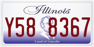 IL license plate Y588367