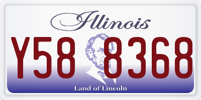 IL license plate Y588368