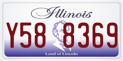 IL license plate Y588369