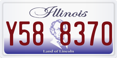 IL license plate Y588370