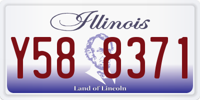 IL license plate Y588371