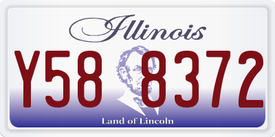 IL license plate Y588372