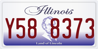 IL license plate Y588373