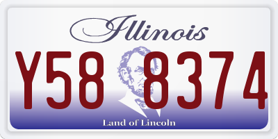 IL license plate Y588374