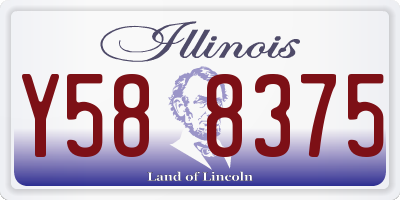 IL license plate Y588375