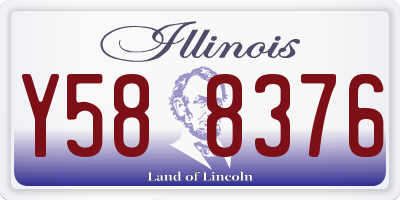 IL license plate Y588376