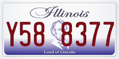 IL license plate Y588377
