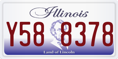 IL license plate Y588378