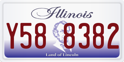 IL license plate Y588382
