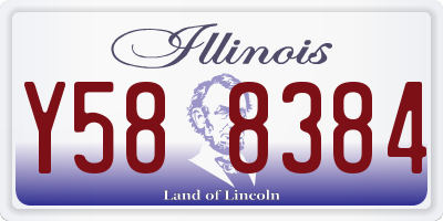 IL license plate Y588384