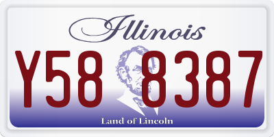 IL license plate Y588387