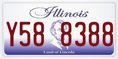 IL license plate Y588388