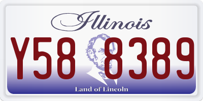 IL license plate Y588389
