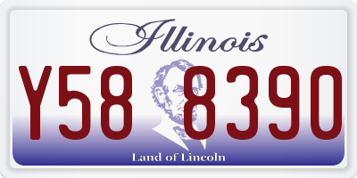 IL license plate Y588390