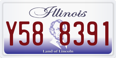 IL license plate Y588391