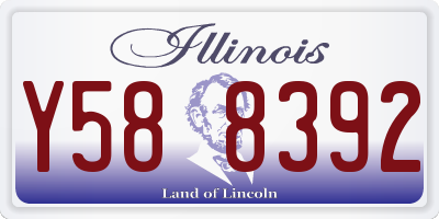 IL license plate Y588392