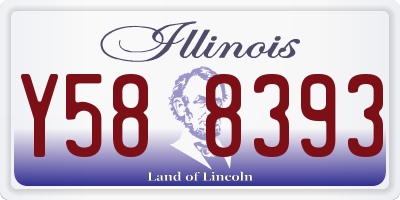 IL license plate Y588393