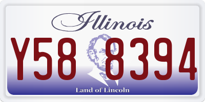IL license plate Y588394