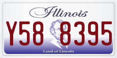 IL license plate Y588395