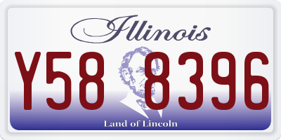 IL license plate Y588396