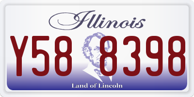 IL license plate Y588398