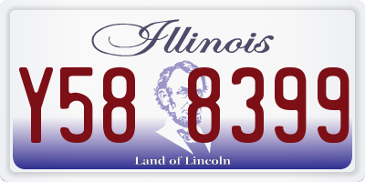 IL license plate Y588399